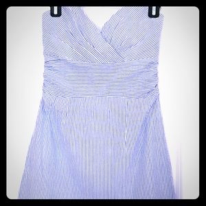 Southern Frock Seersucker (sweetheart strapless)